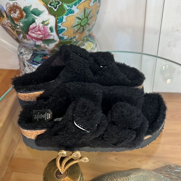 Birkenstock Arizona Teddy Sandals - Picture 8 of 8